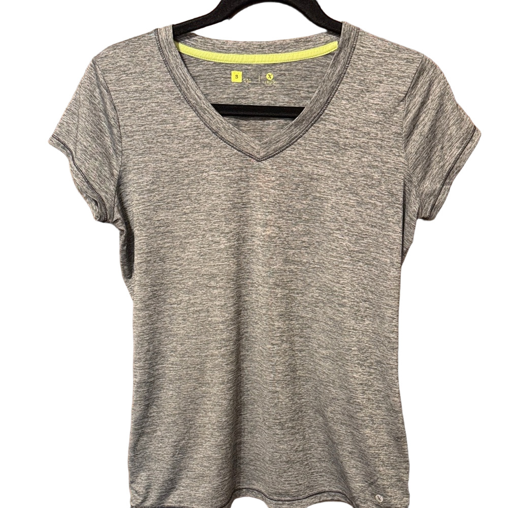 Xersion Heather Gray V-Neck Athletic Tee